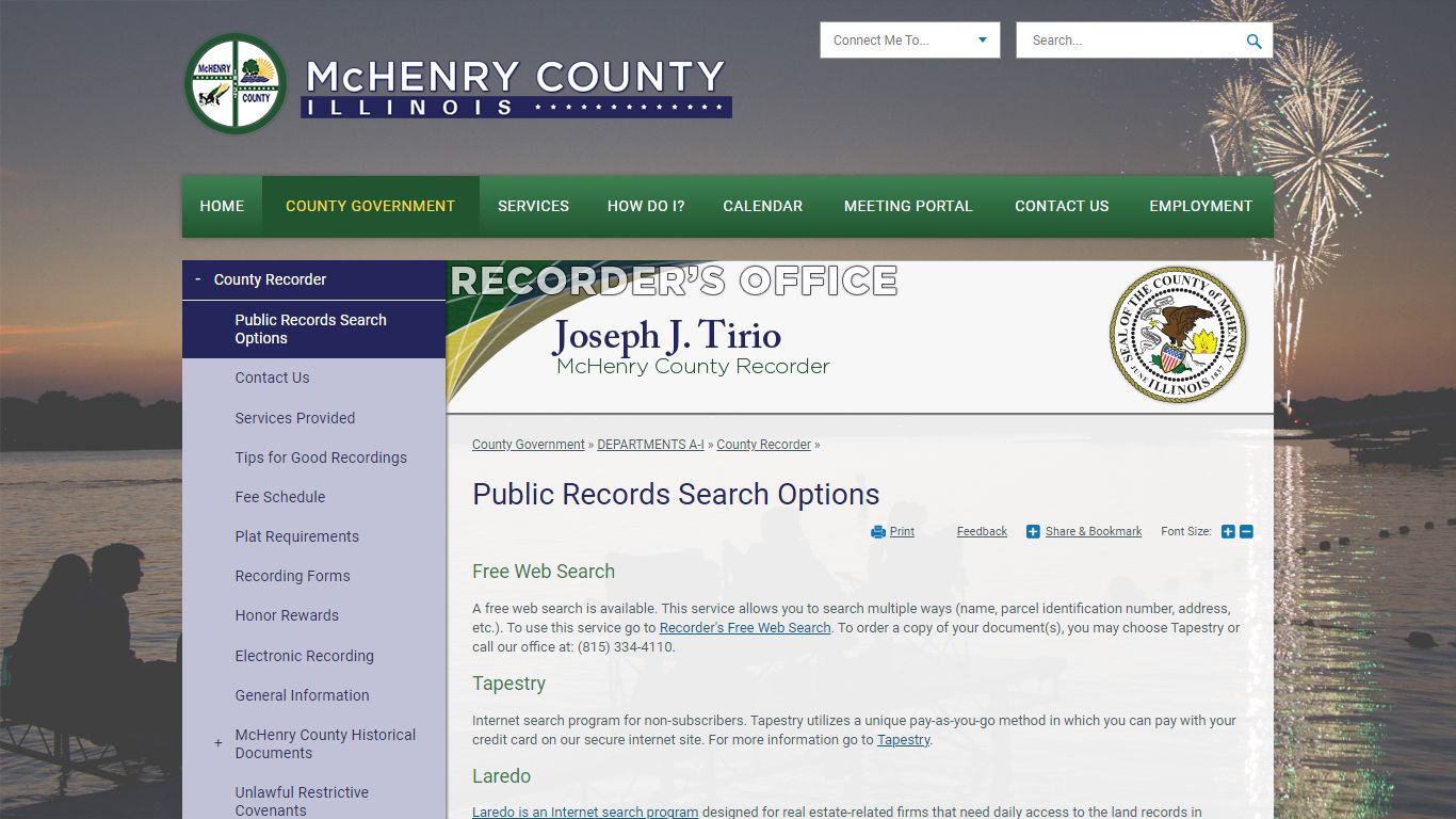 Public Records Search Options | McHenry County, IL