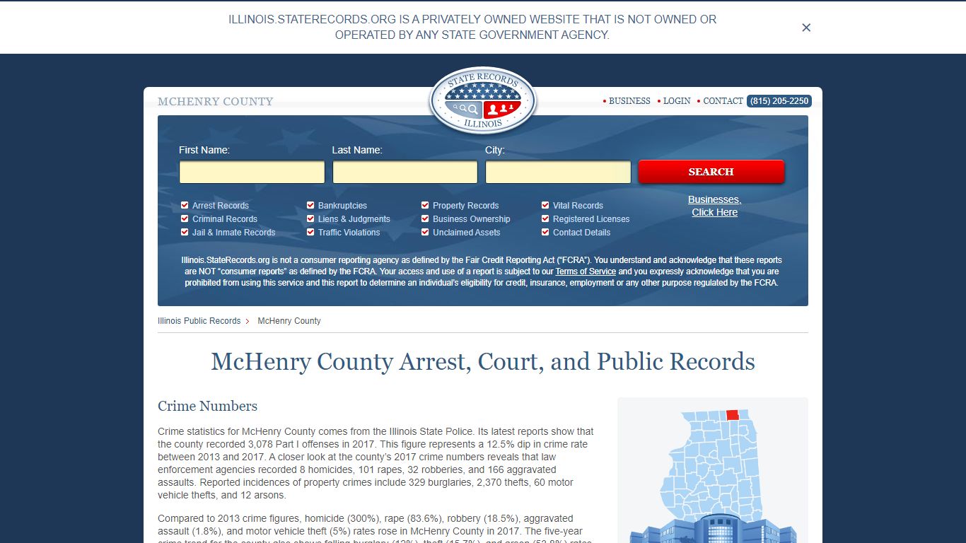 McHenry County Arrest, Court, and Public Records